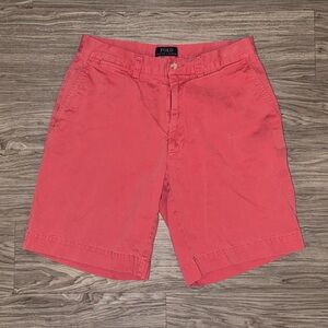 Ralph Lauren Polo Shorts Men’s Size 32 Chino Classic Fit 9” Inseam Red
